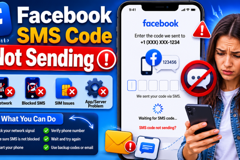 Facebook SMS Code Not Sending