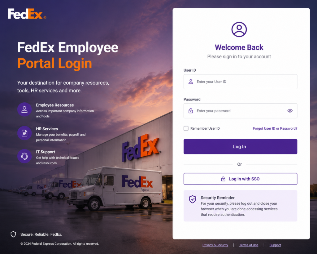 FedEx Employee Portal Login