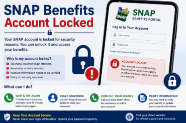 SNAP Benefits Account Locked