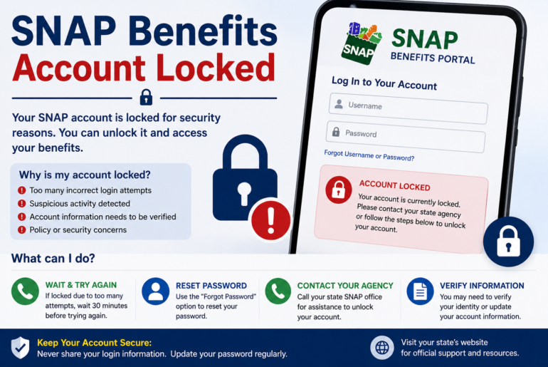 SNAP Benefits Account Locked