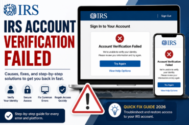 IRS Account Verification Failed