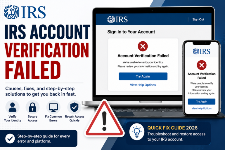 IRS Account Verification Failed