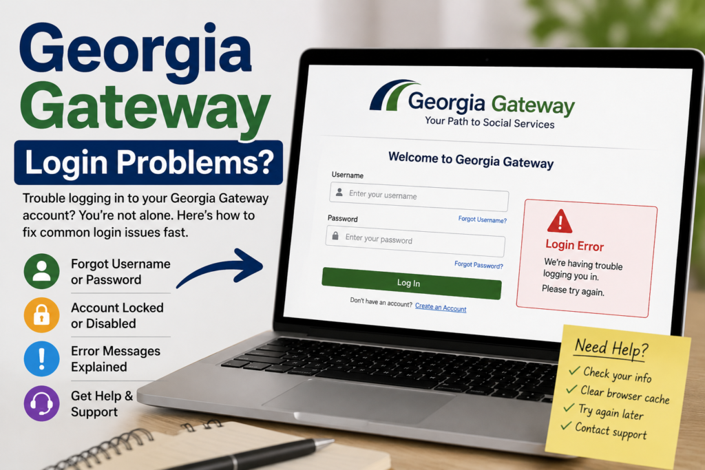Georgia Gateway Login Problems?