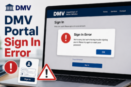 DMV Portal Sign In Error