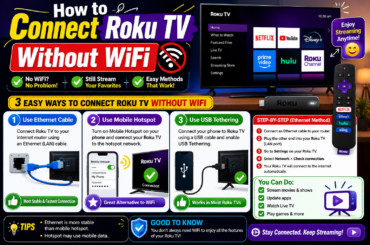 How to Connect Roku TV Without Wi-Fi