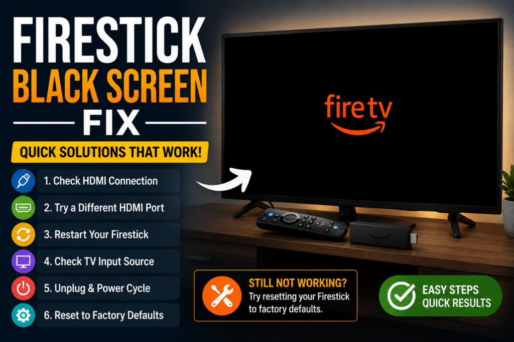 Firestick Black Screen Fix