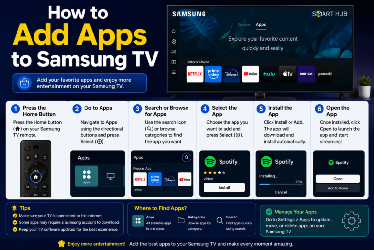 How to Add Apps to Samsung TV