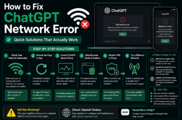 How to Fix ChatGPT Network Error