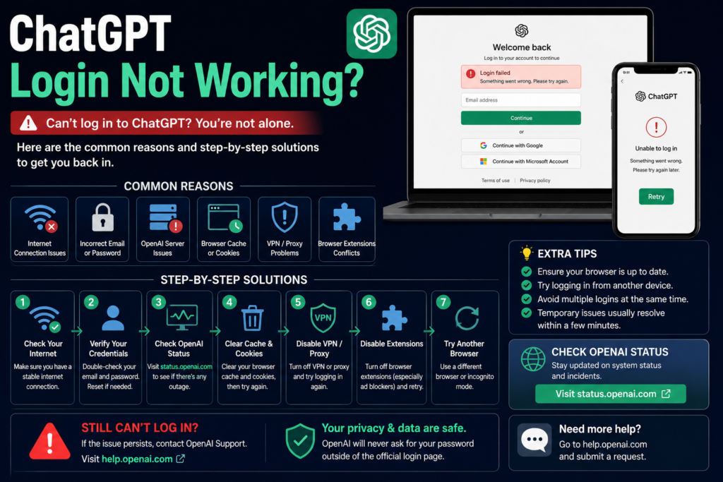 ChatGPT Login Not Working?