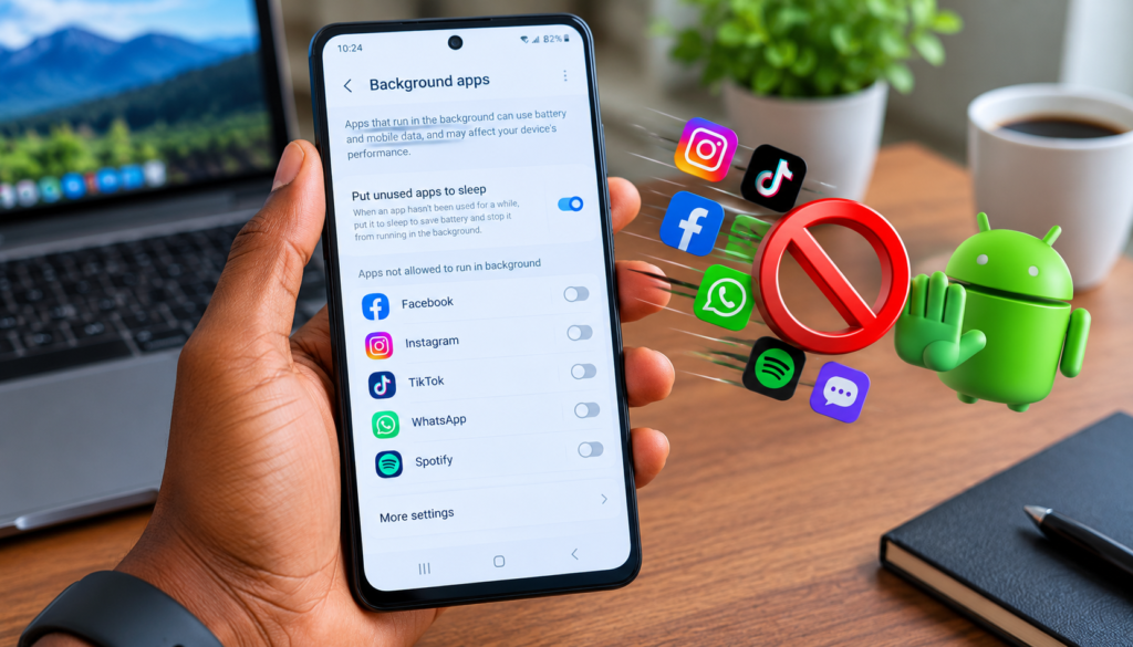 how to stop Android apps from running in the background